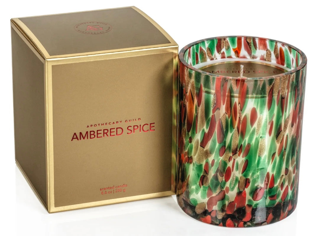 Ambered spice candle in box